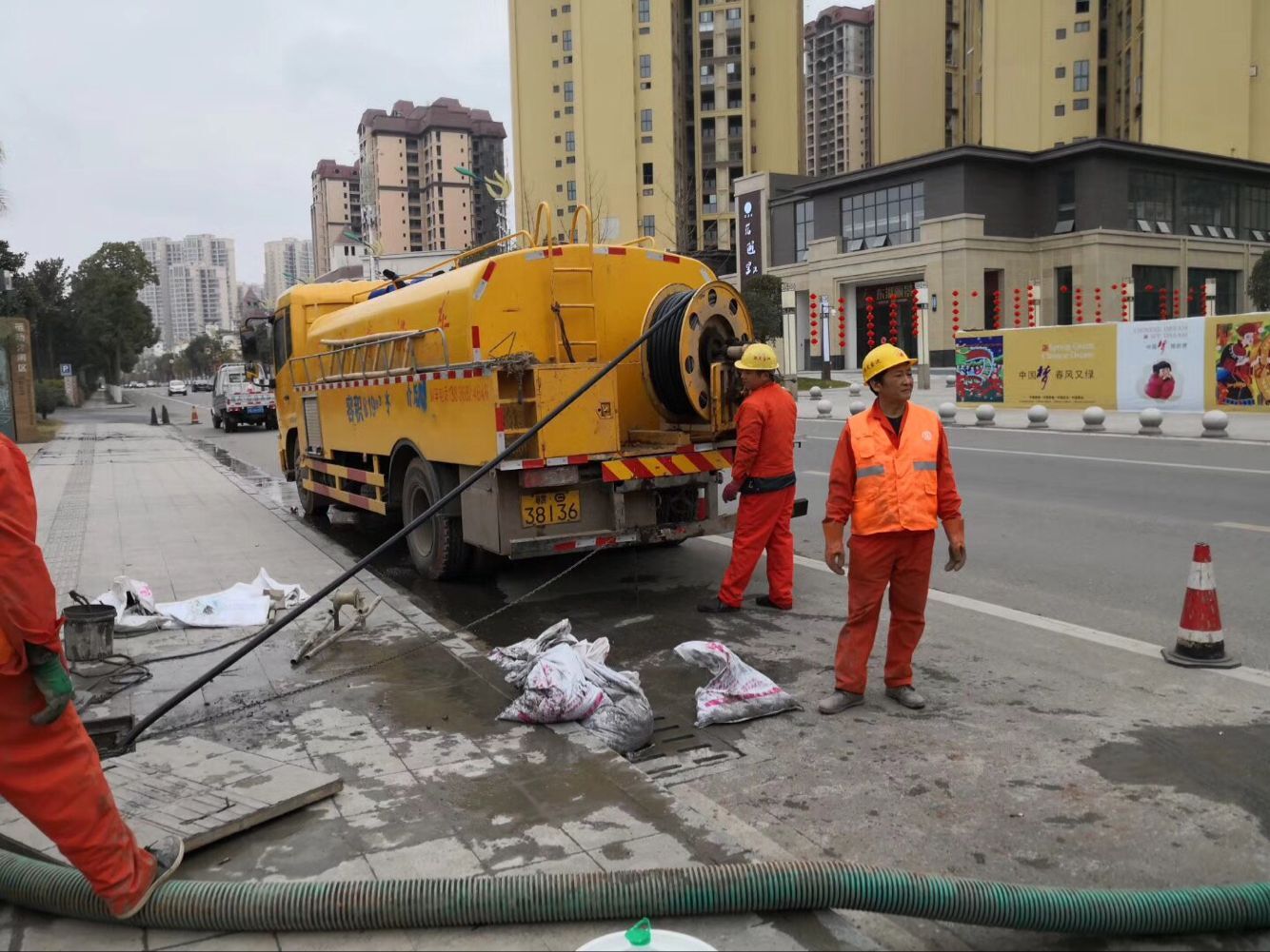 蠡县排污管道清淤-管道清洗